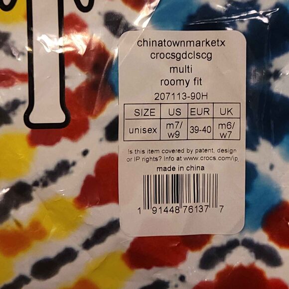 Grateful Dead x Chinatown Market Crocs Mens 7 Womens 9 Classic Clogs New - Picture 4 of 10